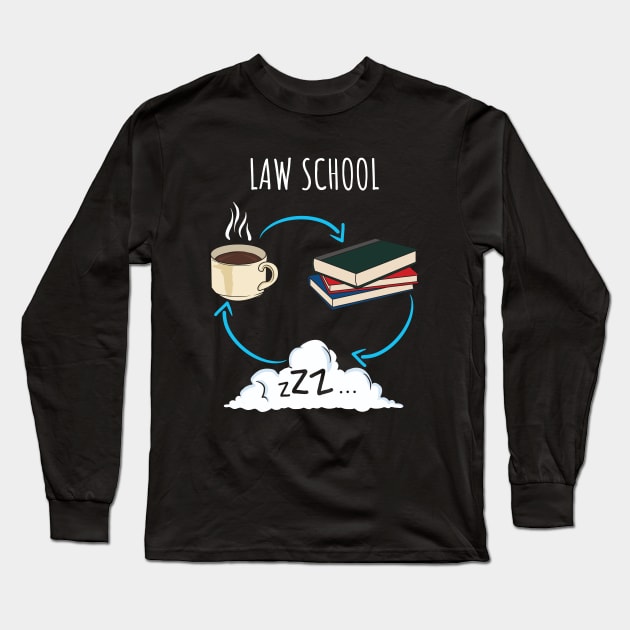Law School Graduate Student College Gift Long Sleeve T-Shirt by Dolde08